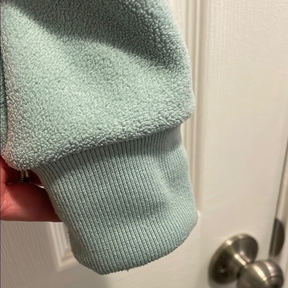 Ivory Ella Fleece Zip Pullover, Size S - Picture 6 of 6